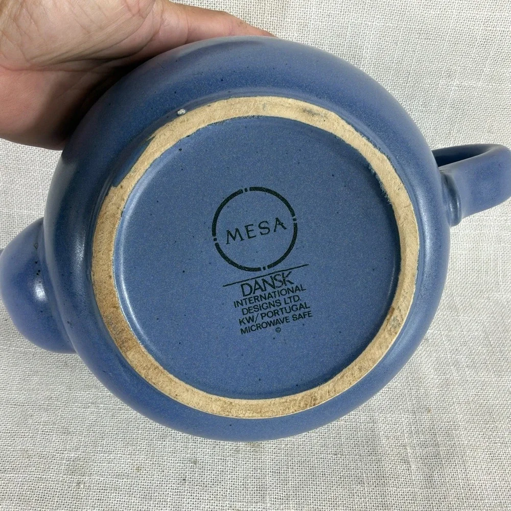 Dansk Mesa Sky Blue Coffee Tea Pot Teapot Southwestern Vintage‎ Portugal EUC